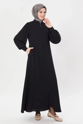 Ananas Detaylı Ferace Abaya - 1