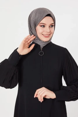 Ananas Detaylı Ferace Abaya - 3