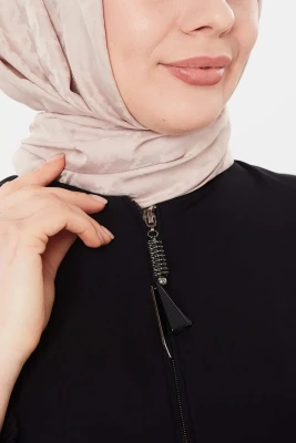 Ferace Abaya Üç Kat Büzgülü - 4